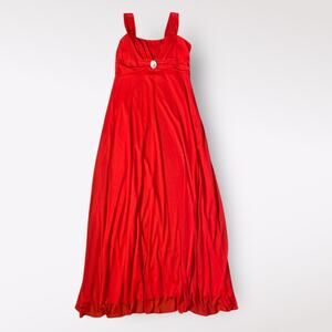 Ruby Rox Vintage Y2K Midi Dress Womens Size XL Red Cocktail‎ Formal